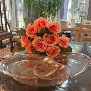 (3) Glass Serving Plates